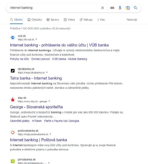 internet banking google