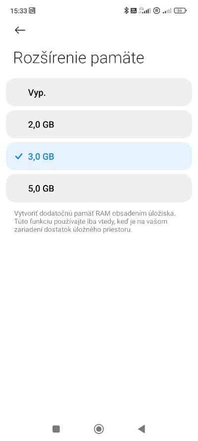 rozšírenie RAM Xiaomi