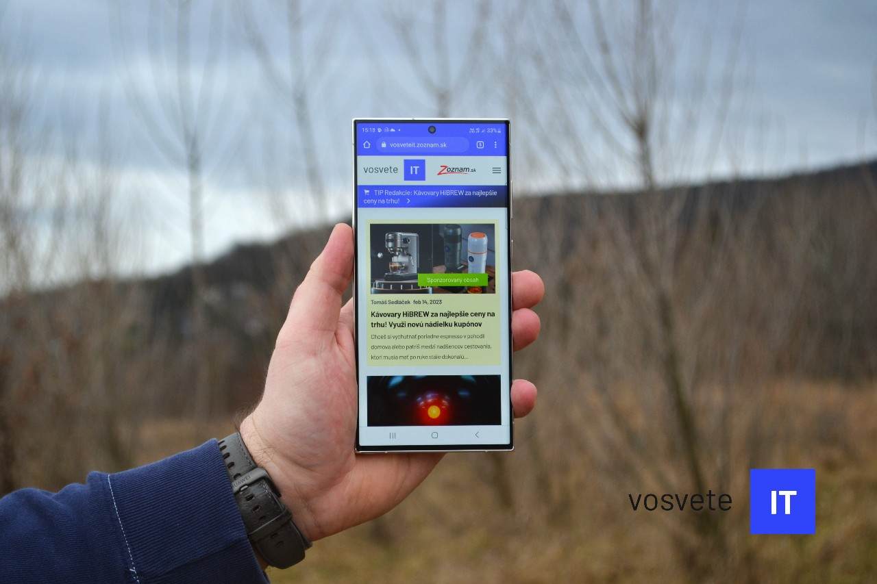 Samsung Galaxy S23 Ultra displej_recenzia