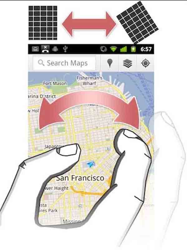 Poznáte tieto gestá v aplikácií Google Mapy?