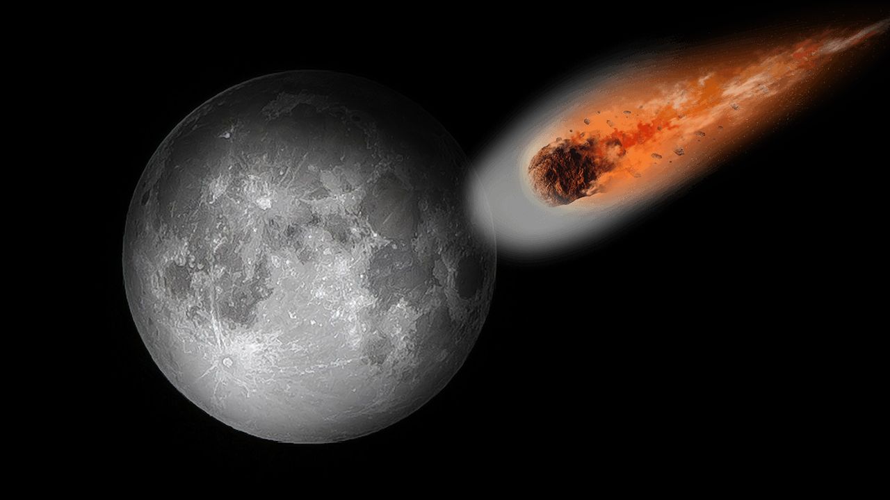 naraz asteroidu do mesiaca