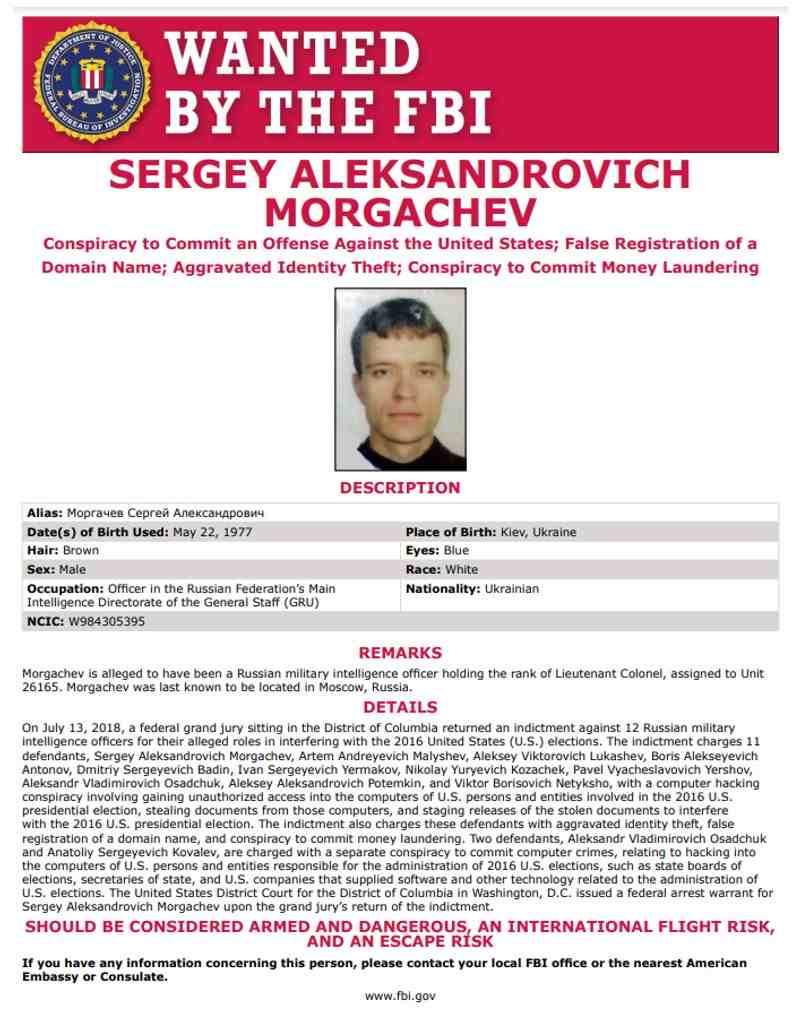 Sergej Alexandrovič Morgačev FBI