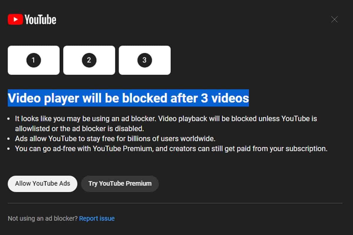 YouTube ďalej bojuje proti blokovačom reklám