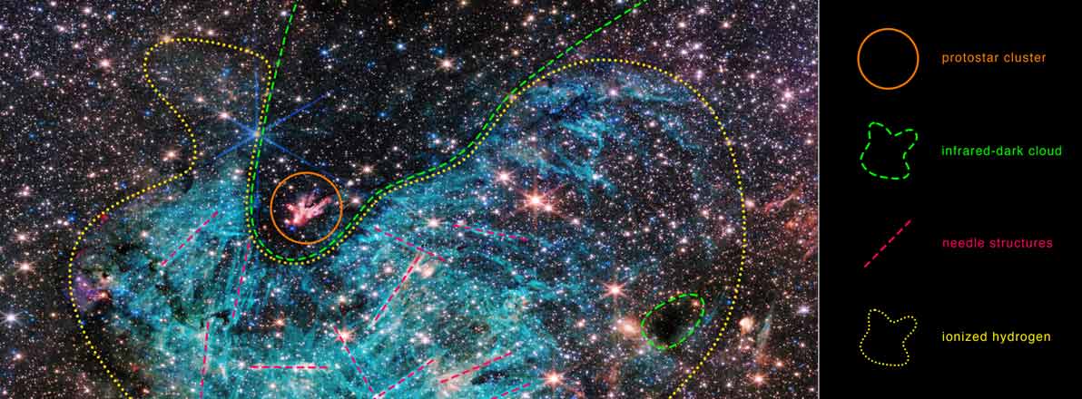 Webb ukazuje chaotické prostredie len na skok od supermasívnej čiernej diery