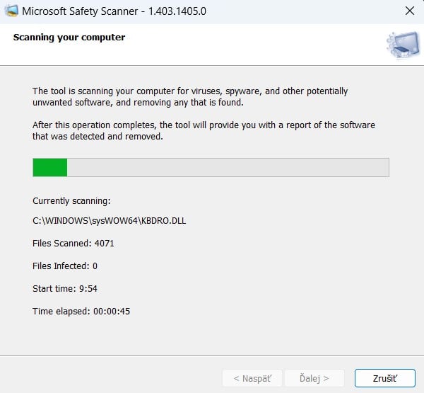 Microsoft Sagety Scanner_typ skenovania_2