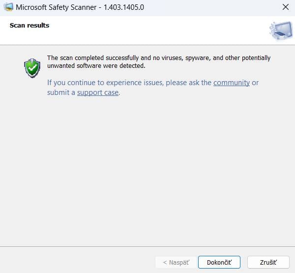 Microsoft Sagety Scanner_typ skenovania_3