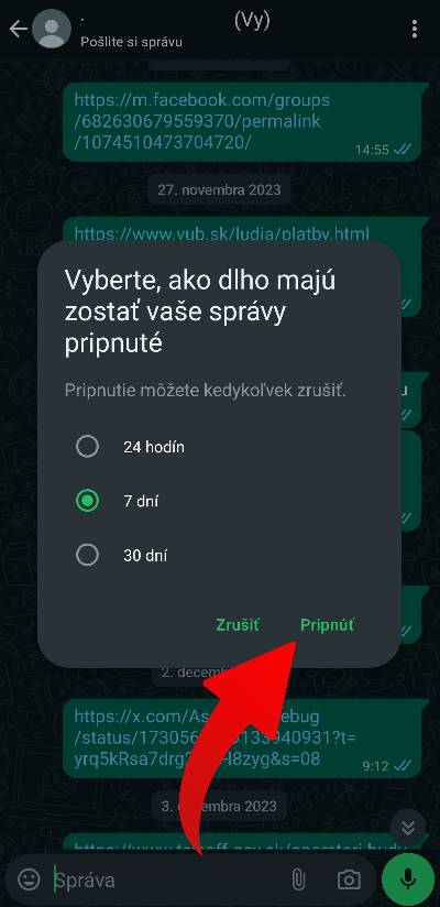 WhatsApp pripnutie spravy_3