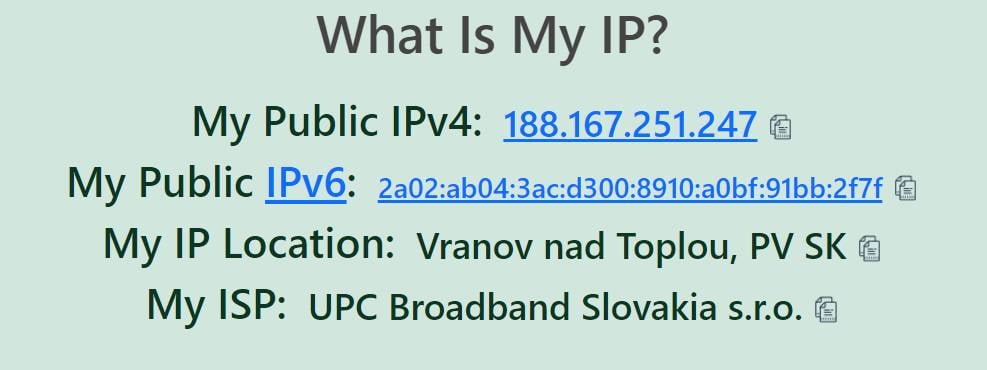 aka je moja IP adresa