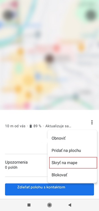 Ako vyžiadať polohu vášho kontaktu v Google Mapách