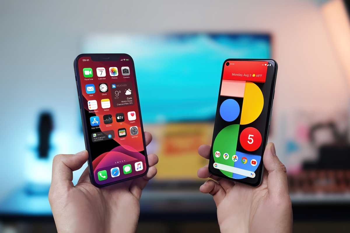 iPhone a Android smartfon