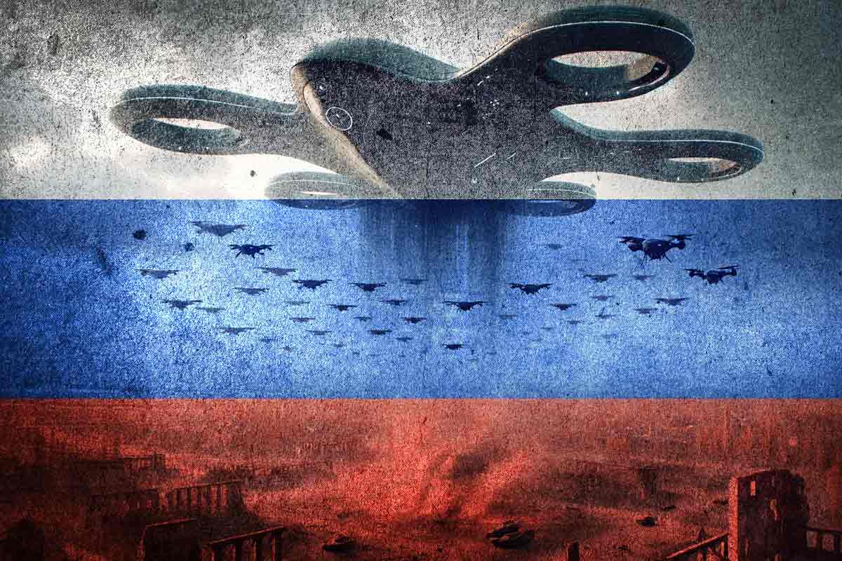 Rusko údajne používa materskú loď pre menšie FPV drony