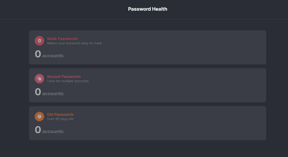nordpass password health