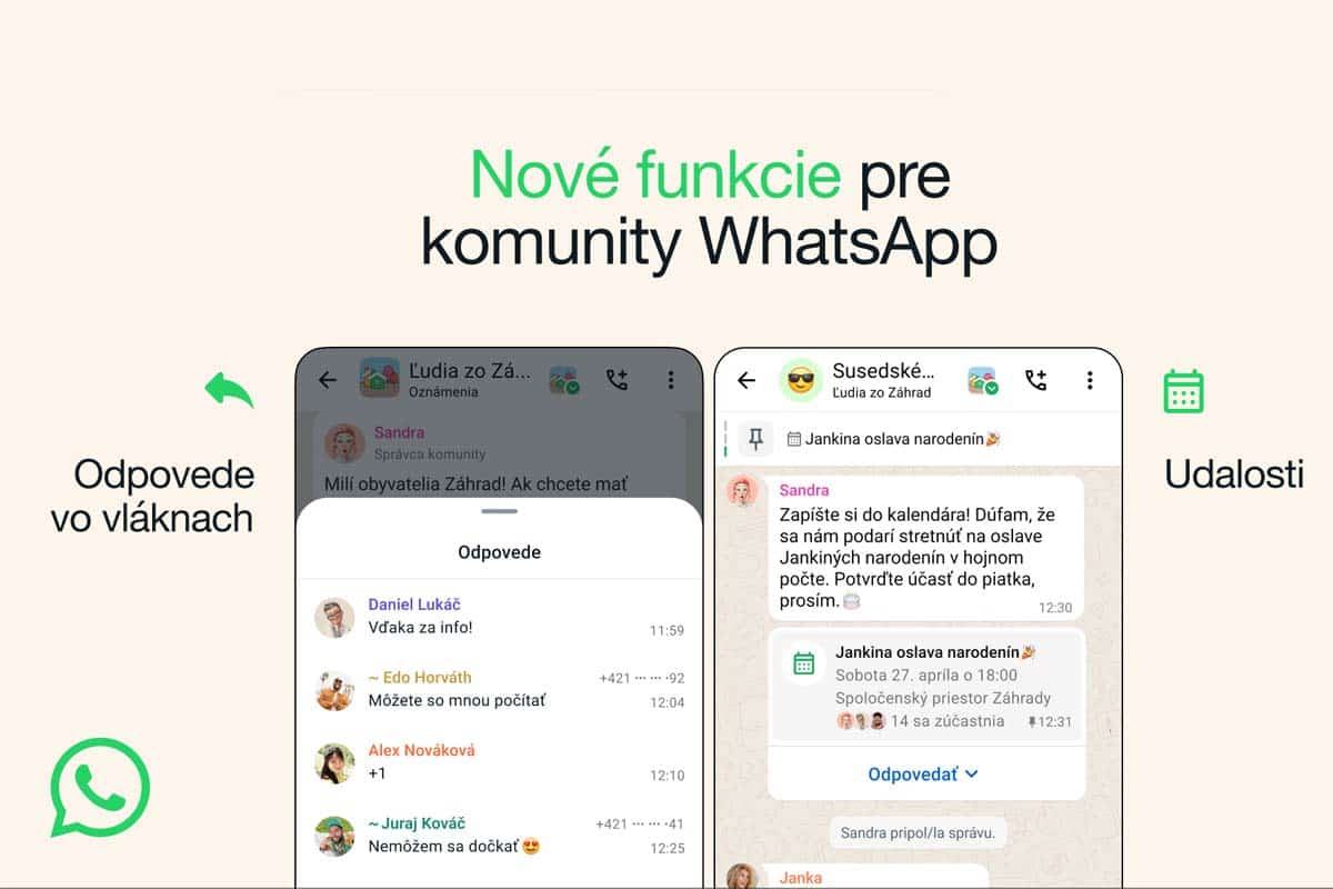 WhatsApp dostane novú funkciu pre komunity