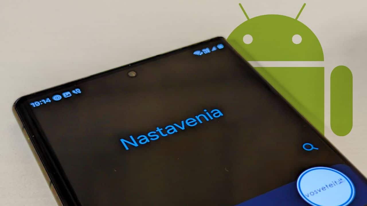 nastavenia androidu