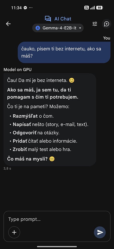 Google AI Edge Gallery ti ponúkne umelú inteligenciu aj bez internetu