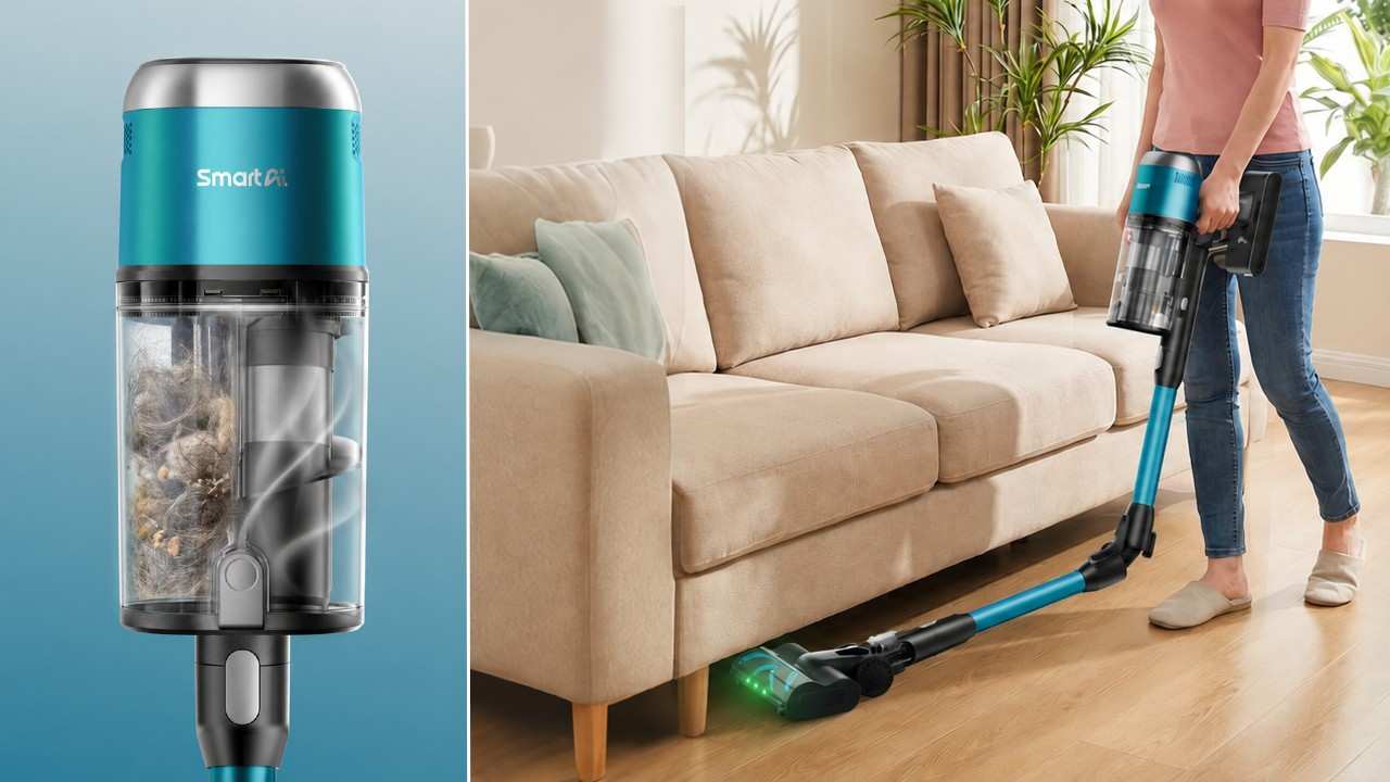 Plná nádoba už nemusí znamenať slabší ťah. SmartAI V15 Pro oddeľuje prach od prúdenia vzduchu
