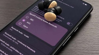 Android bluetooth audio codec zvuk sluchadla