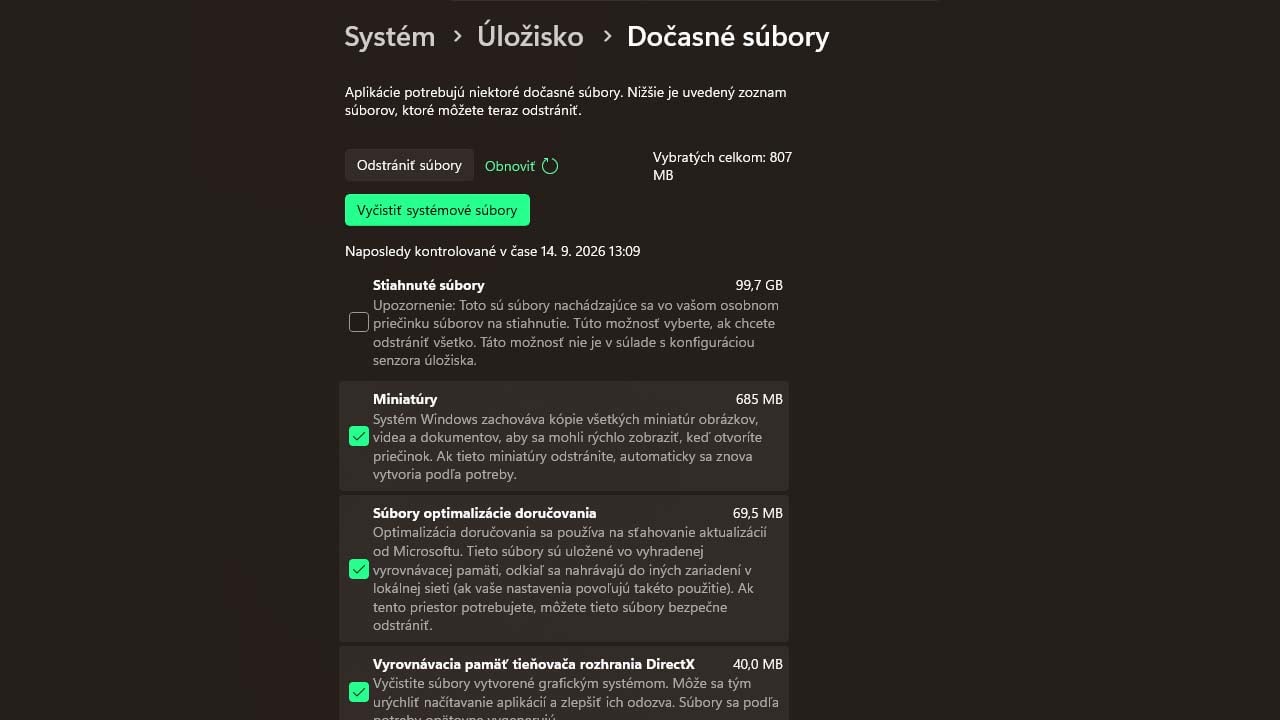 Storage Sense ti pomôže inteligentnejšie spravovať úložisko vo Windows 11