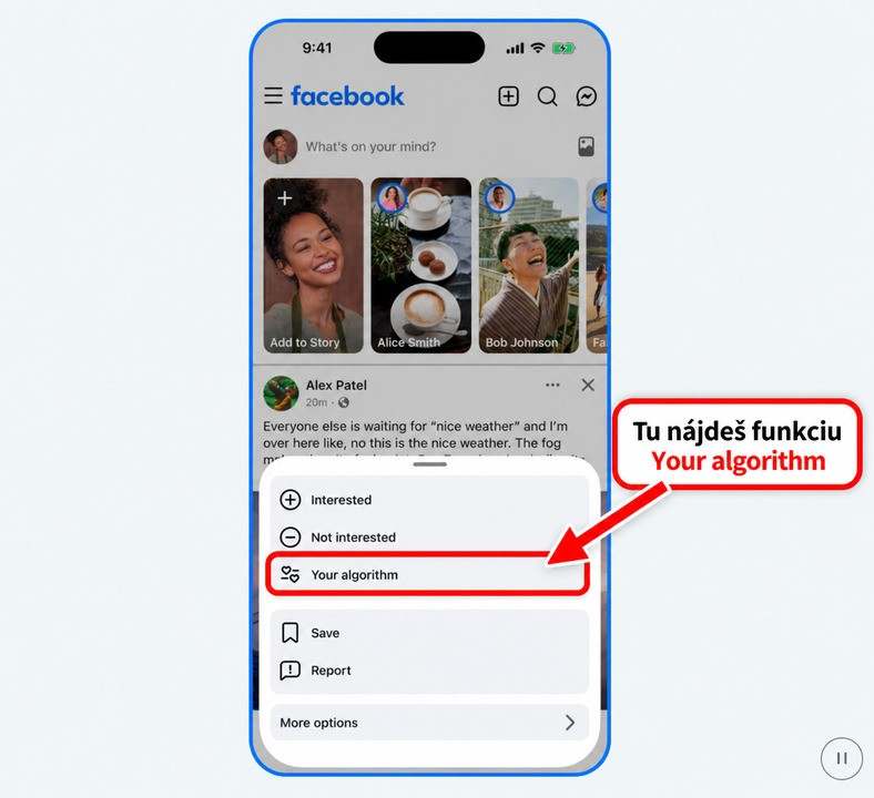 Facebook Your algorithm funkcia.jpg