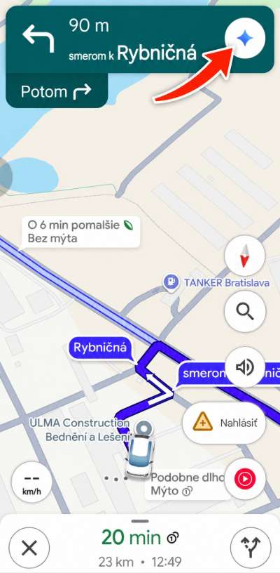 Google Mapy Gemini