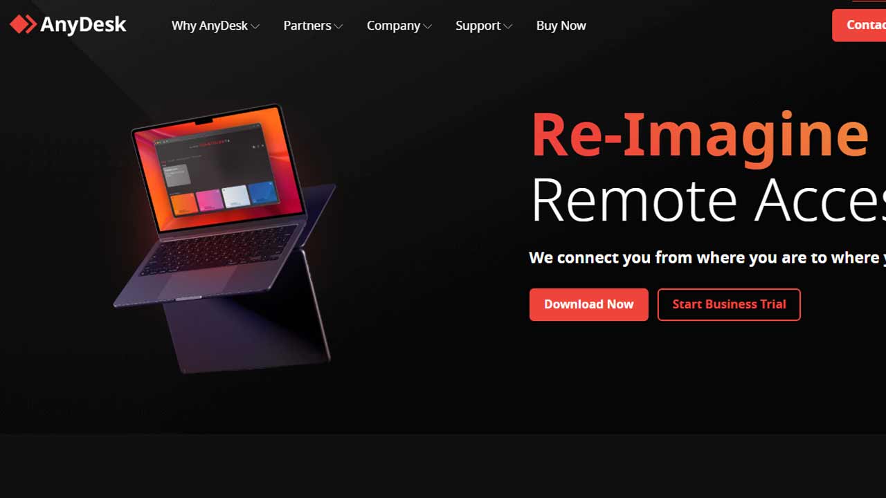Rozhranie programu AnyDesk na vzdialené ovládanie počítača