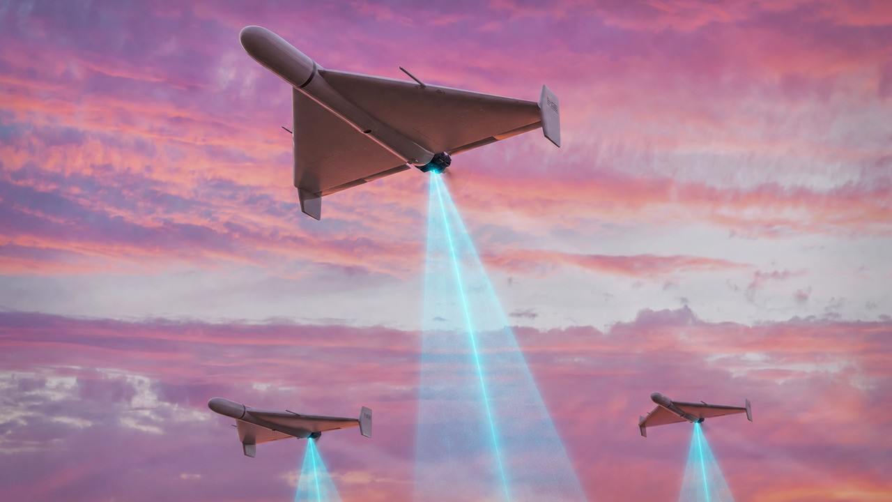 dron mapuje polohu