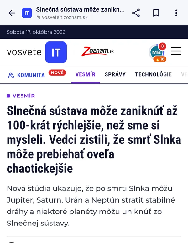 Článok otvorený v aplikácii Tvoje správy