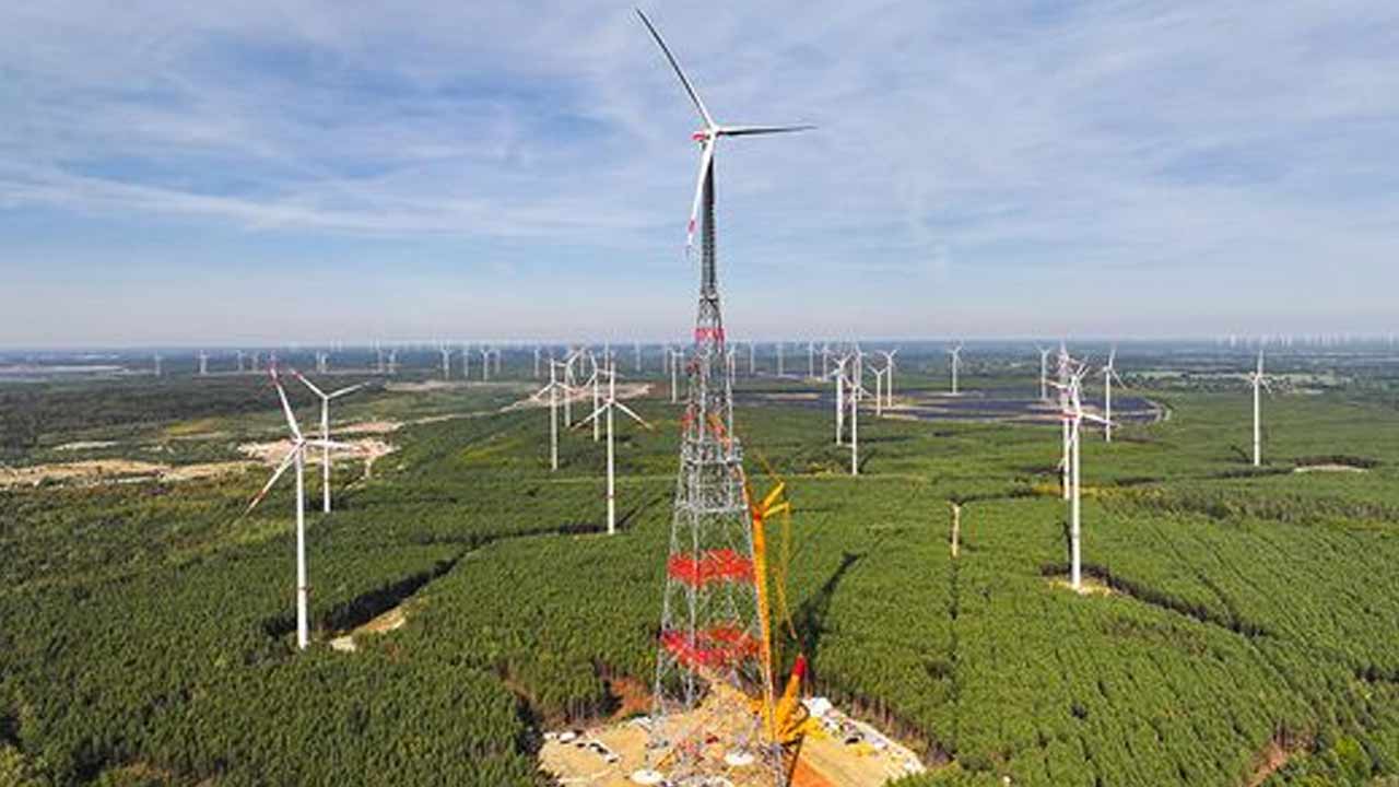 V Nemecku vzniká jedinečná veterná elektráreň GICON